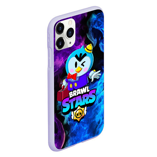 Чехол iPhone 11 Pro матовый BRAWL STARS MRP / 3D-Светло-сиреневый – фото 2