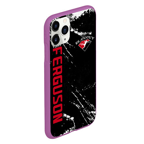 Чехол iPhone 11 Pro матовый Tony Ferguson / 3D-Фиолетовый – фото 2