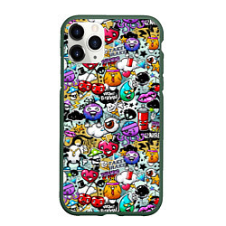 Чехол iPhone 11 Pro матовый Stickerboom