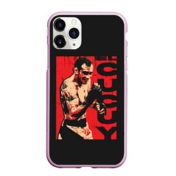 Чехол iPhone 11 Pro матовый Tony Ferguson, цвет: 3D-розовый