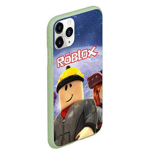 Чехол iPhone 11 Pro матовый ROBLOX / 3D-Салатовый – фото 2