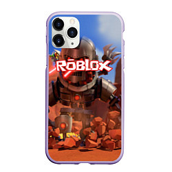 Чехол iPhone 11 Pro матовый ROBLOX, цвет: 3D-светло-сиреневый