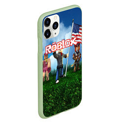 Чехол iPhone 11 Pro матовый ROBLOX, цвет: 3D-салатовый — фото 2