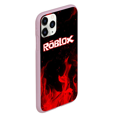 Чехол iPhone 11 Pro матовый ROBLOX / 3D-Розовый – фото 2