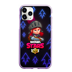 Чехол iPhone 11 Pro матовый Brawl Stars Shadow Knight Jassie, цвет: 3D-сиреневый