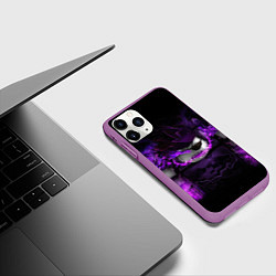 Чехол iPhone 11 Pro матовый ROBLOX, цвет: 3D-фиолетовый — фото 2