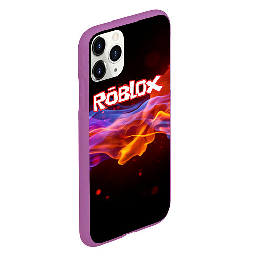 Чехол iPhone 11 Pro матовый ROBLOX / 3D-Фиолетовый – фото 2