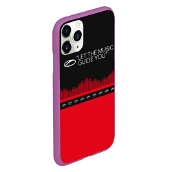 Чехол iPhone 11 Pro матовый ASOT Let The Music Guide You, цвет: 3D-фиолетовый — фото 2