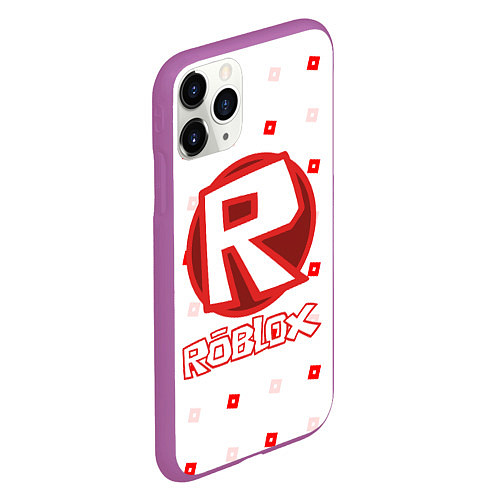 Чехол iPhone 11 Pro матовый ROBLOX / 3D-Фиолетовый – фото 2