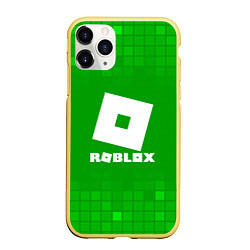 Чехол iPhone 11 Pro матовый Roblox, цвет: 3D-желтый