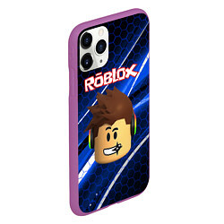 Чехол iPhone 11 Pro матовый ROBLOX, цвет: 3D-фиолетовый — фото 2