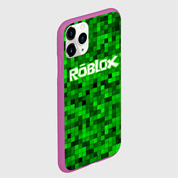 Чехол iPhone 11 Pro матовый Roblox, цвет: 3D-фиолетовый — фото 2