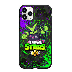 Чехол iPhone 11 Pro матовый BRAWL STARS VIRUS 8-BIT, цвет: 3D-черный