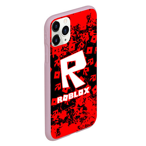 Чехол iPhone 11 Pro матовый Roblox / 3D-Розовый – фото 2