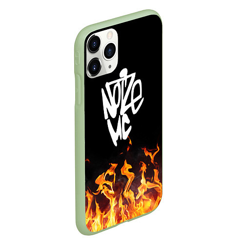 Чехол iPhone 11 Pro матовый Noize MC / 3D-Салатовый – фото 2