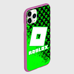 Чехол iPhone 11 Pro матовый Roblox, цвет: 3D-фиолетовый — фото 2