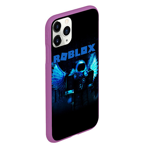 Чехол iPhone 11 Pro матовый ROBLOX / 3D-Фиолетовый – фото 2