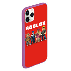 Чехол iPhone 11 Pro матовый ROBLOX, цвет: 3D-фиолетовый — фото 2