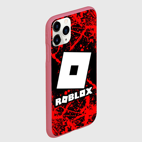 Чехол iPhone 11 Pro матовый Roblox / 3D-Малиновый – фото 2