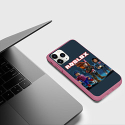Чехол iPhone 11 Pro матовый ROBLOX, цвет: 3D-малиновый — фото 2