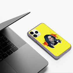 Чехол iPhone 11 Pro матовый Billie Yellow and Red, цвет: 3D-серый — фото 2