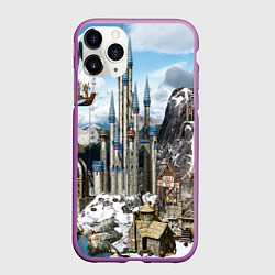 Чехол iPhone 11 Pro матовый HEROES, цвет: 3D-фиолетовый
