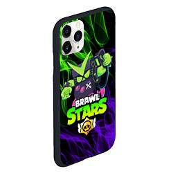 Чехол iPhone 11 Pro матовый BRAWL STARS VIRUS 8-BIT, цвет: 3D-черный — фото 2