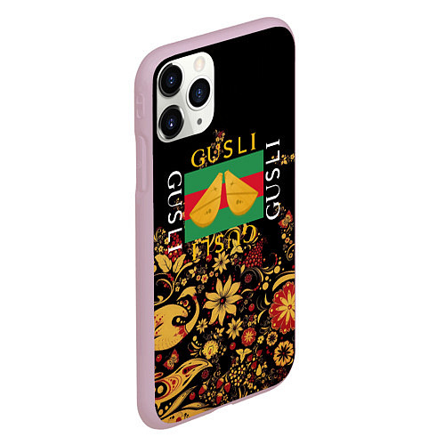 Чехол iPhone 11 Pro матовый GUSLI / 3D-Розовый – фото 2