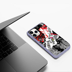 Чехол iPhone 11 Pro матовый Green Day - Father of All MF, цвет: 3D-светло-сиреневый — фото 2