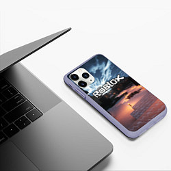 Чехол iPhone 11 Pro матовый ROBLOX, цвет: 3D-светло-сиреневый — фото 2