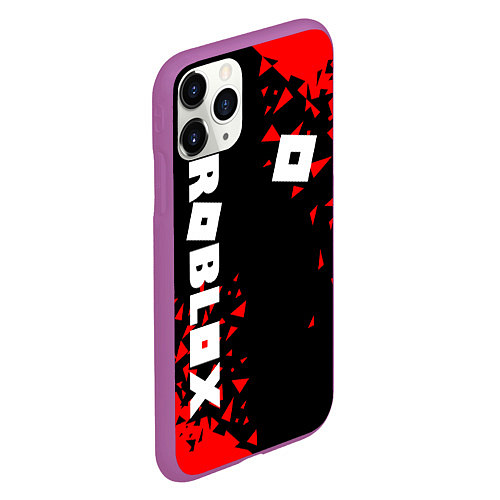 Чехол iPhone 11 Pro матовый ROBLOX / 3D-Фиолетовый – фото 2