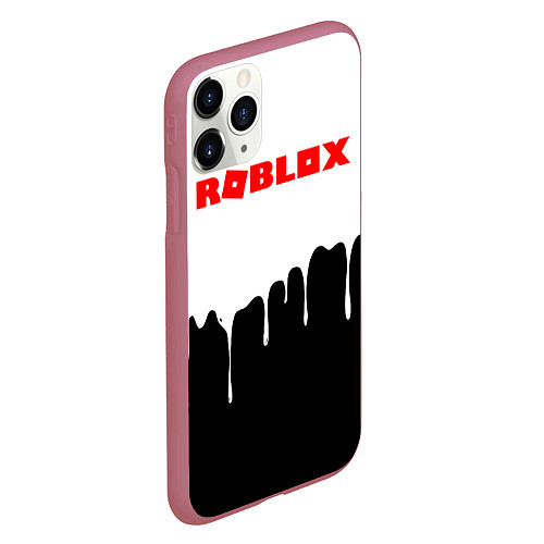 Чехол iPhone 11 Pro матовый ROBLOX / 3D-Малиновый – фото 2