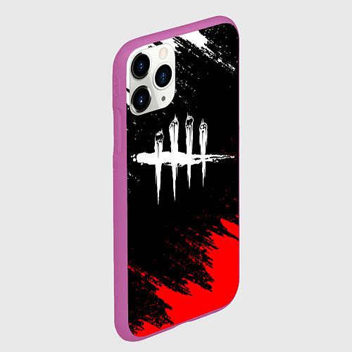 Чехол iPhone 11 Pro матовый DEAD BY DAYLIGHT / 3D-Фиолетовый – фото 2