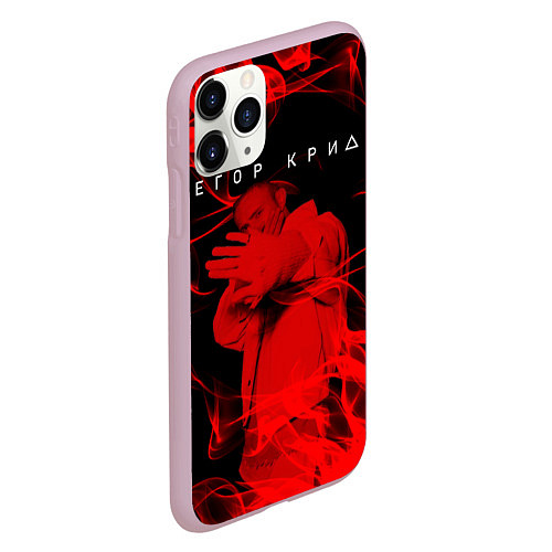 Чехол iPhone 11 Pro матовый ЕГОР КРИД / 3D-Розовый – фото 2