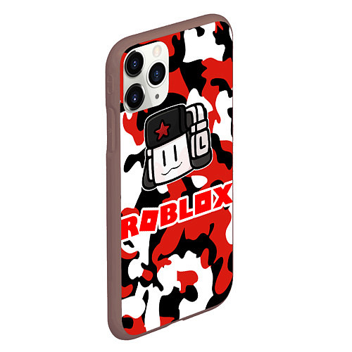 Чехол iPhone 11 Pro матовый ROBLOX / 3D-Коричневый – фото 2