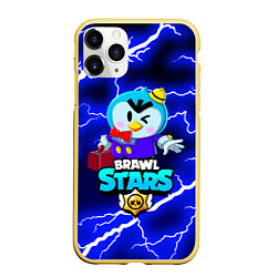 Чехол iPhone 11 Pro матовый BRAWL STARS MRP, цвет: 3D-желтый