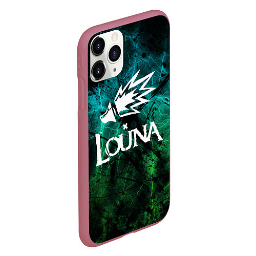 Чехол iPhone 11 Pro матовый Louna / 3D-Малиновый – фото 2