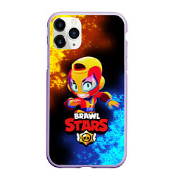 Чехол iPhone 11 Pro матовый Brawl Stars MAX, цвет: 3D-светло-сиреневый