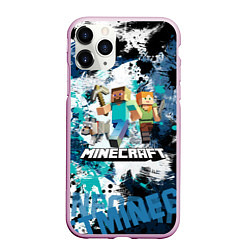 Чехол iPhone 11 Pro матовый Minecraft Майнкрафт