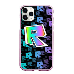 Чехол iPhone 11 Pro матовый ROBLOX, цвет: 3D-розовый