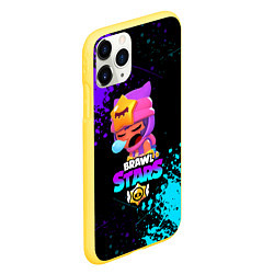 Чехол iPhone 11 Pro матовый BRAWL STARS SANDY, цвет: 3D-желтый — фото 2