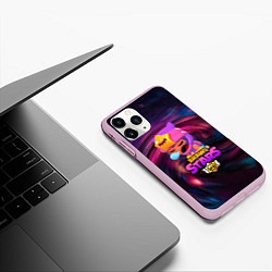 Чехол iPhone 11 Pro матовый BRAWL STARS SANDY, цвет: 3D-розовый — фото 2