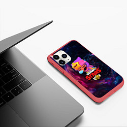 Чехол iPhone 11 Pro матовый BRAWL STARS SANDY, цвет: 3D-красный — фото 2