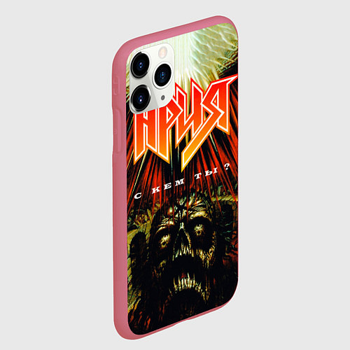 Чехол iPhone 11 Pro матовый Ария / 3D-Малиновый – фото 2