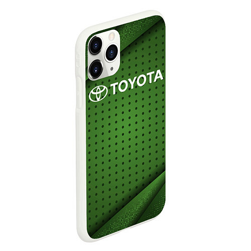 Чехол iPhone 11 Pro матовый TOYOTA / 3D-Белый – фото 2