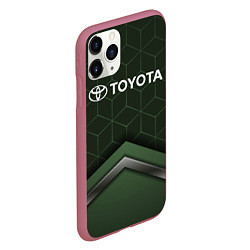 Чехол iPhone 11 Pro матовый TOYOTA, цвет: 3D-малиновый — фото 2