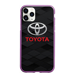 Чехол iPhone 11 Pro матовый TOYOTA, цвет: 3D-фиолетовый