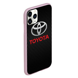 Чехол iPhone 11 Pro матовый TOYOTA, цвет: 3D-розовый — фото 2