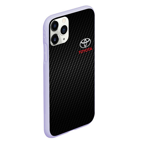 Чехол iPhone 11 Pro матовый TOYOTA / 3D-Светло-сиреневый – фото 2