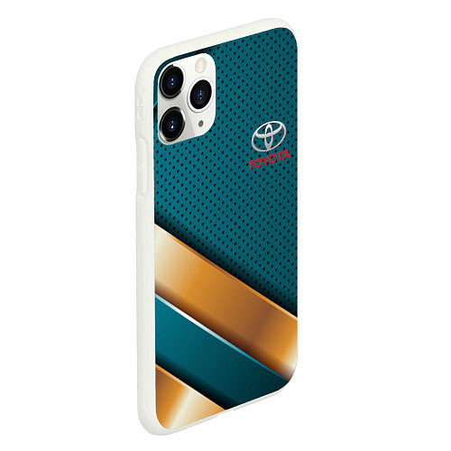 Чехол iPhone 11 Pro матовый TOYOTA / 3D-Белый – фото 2